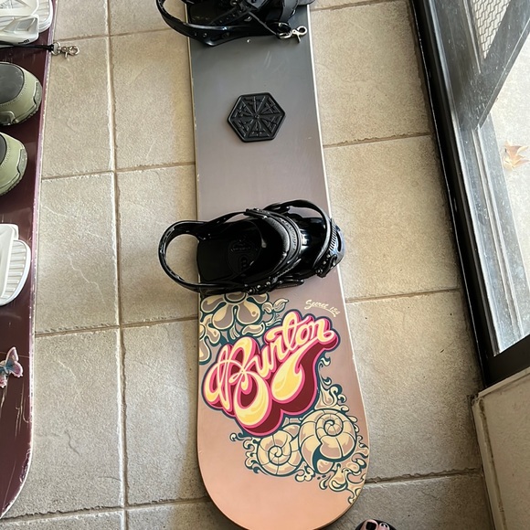 Burton Other - Burton SECRET 154 snowboard and Burton bindings size medium